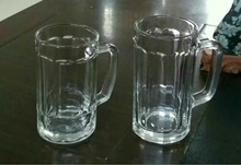 工厂直销 0.4升把手啤酒玻璃杯 凤尾杯 啤酒节扎啤玻璃杯