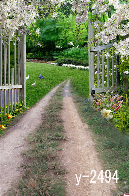 儿童影楼背景布真实风景拍照用儿童古风主题拍摄背景纸花草地户外