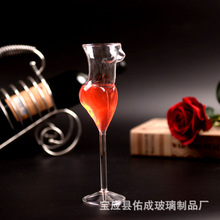 创意水晶玻璃人体红酒杯 高硼硅美女高脚杯 玻璃裸女杯