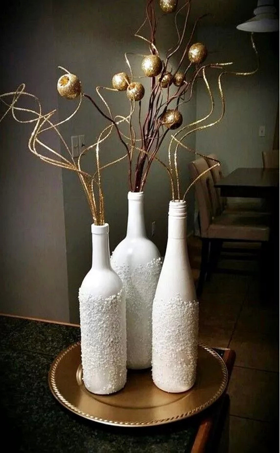 1,酒瓶→花瓶?小小空酒瓶,也能变出居家大魔术.