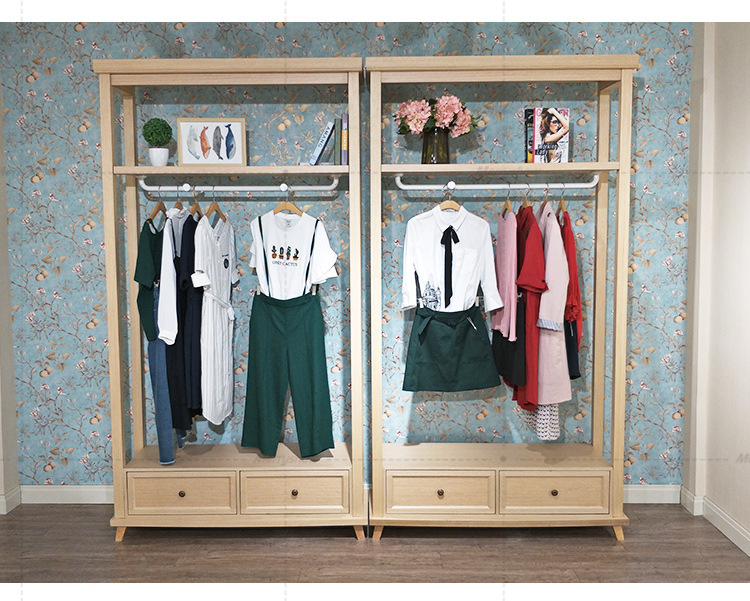 简约男女服装店铺展示柜 高柜童装店展品柜货柜展示架落地展示柜