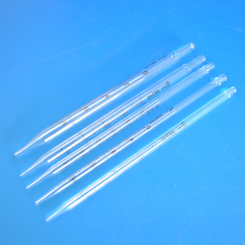 短吸管1/2/3/5/10ml分度吸量管 刻度玻璃移液管 生物实验耗材