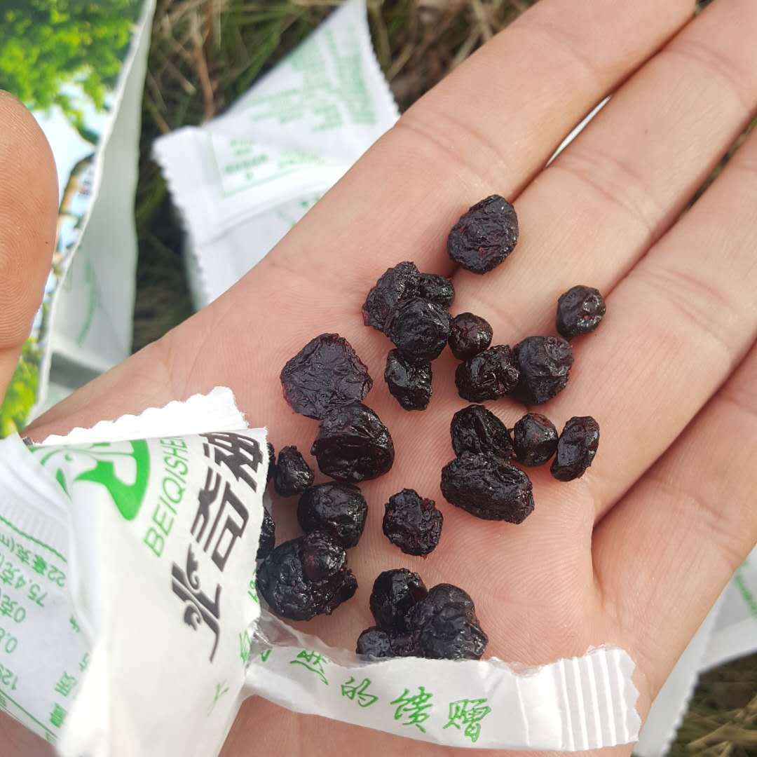 东北特产大兴安岭北奇神野生蓝莓果干原味蓝莓干野生蓝莓500g包邮