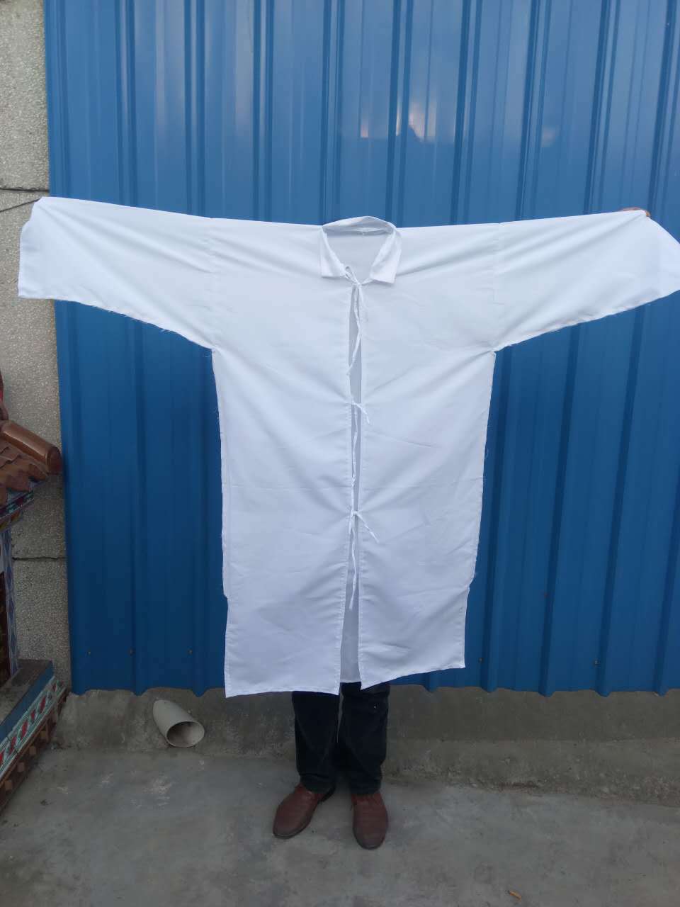 涤棉涤纶化纤孝衣孝服丧服白大褂护士服成品加工定做各种规格质量