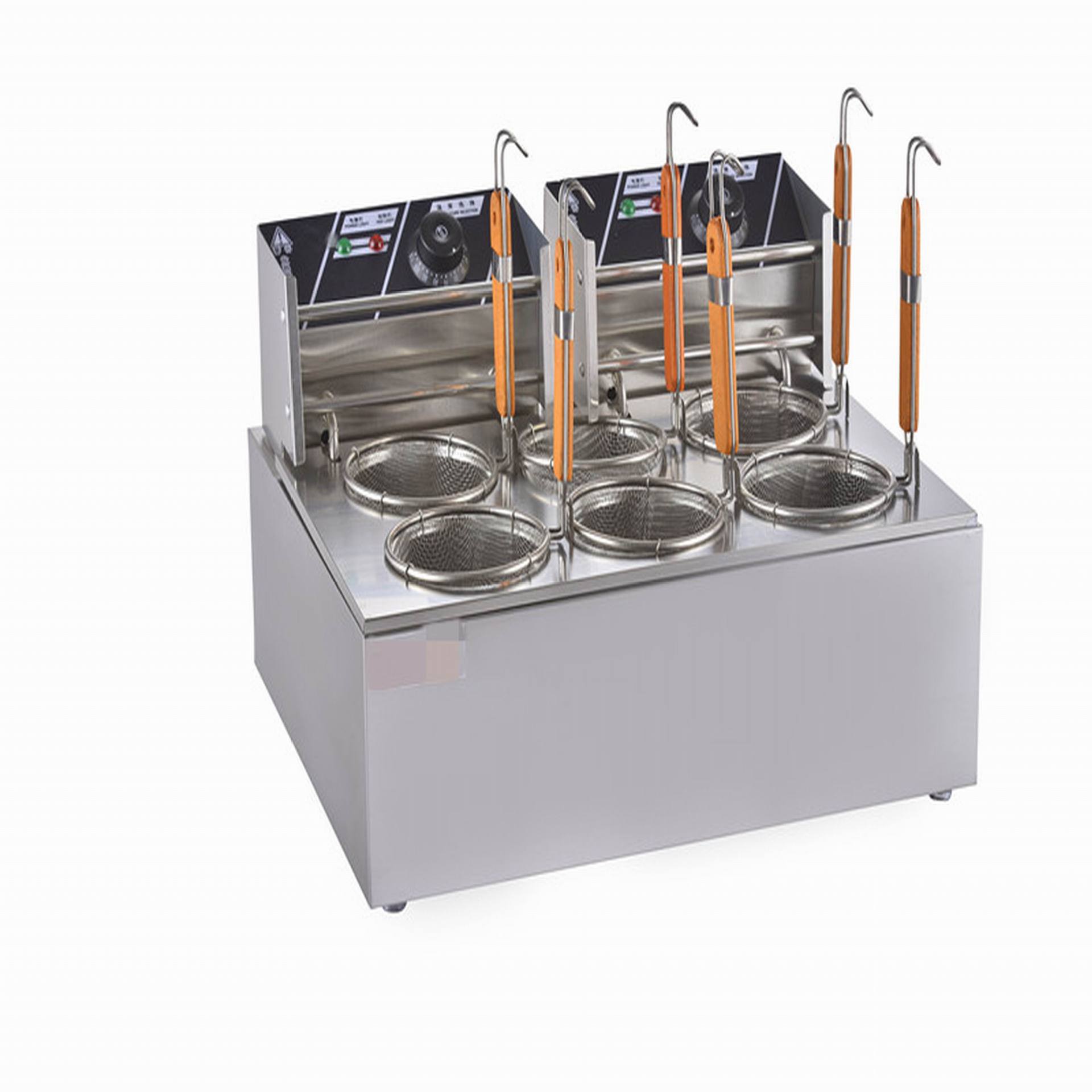 eh836电热双头单缸六孔煮面炉台式煮面炉