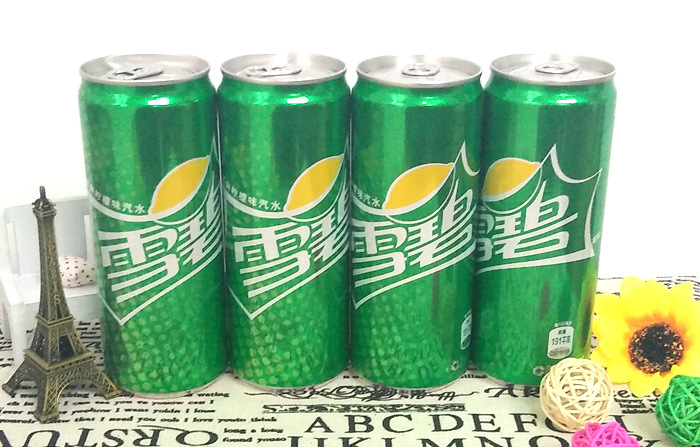 批发团购 雪碧330ml*24听整箱 加长摩登罐 汽水餐饮备用 多省包邮