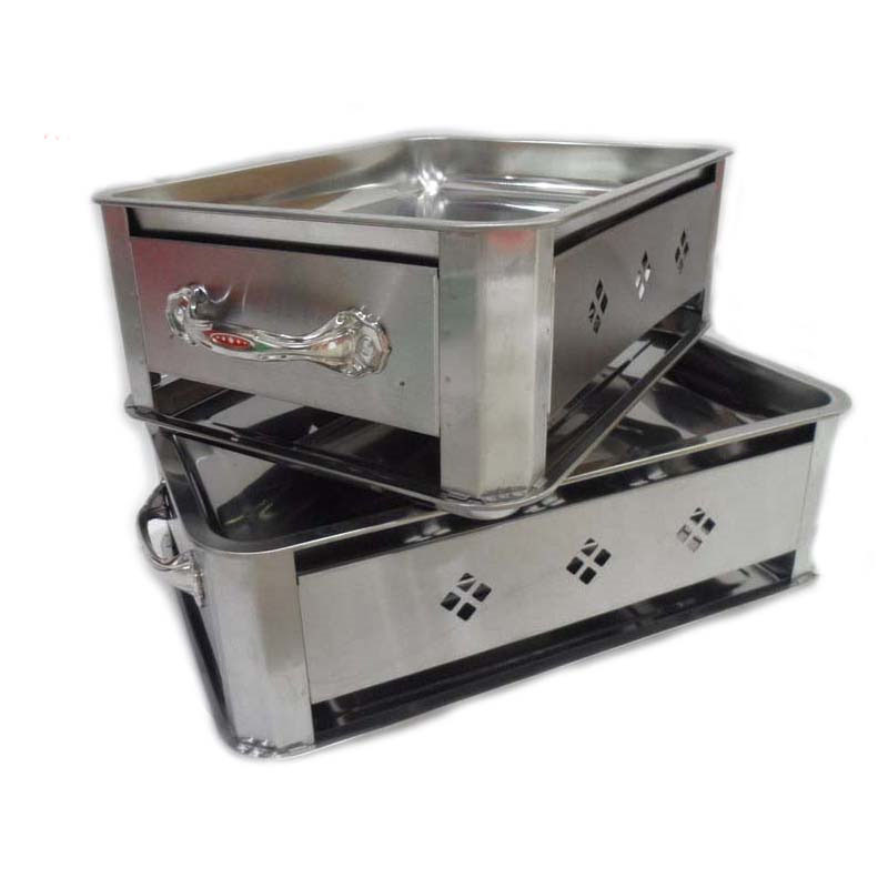 厂家直销 不锈钢透风诸葛烤鱼炉 木炭/酒精商用烧烤炉重庆烤鱼炉