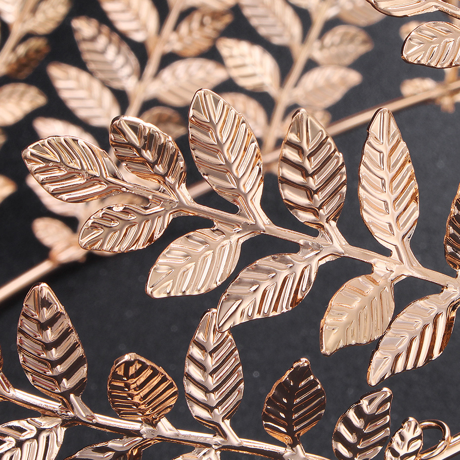 欧美热销新娘圆型皇冠 新款立体橄榄枝效果满冠 创意设计婚礼头饰