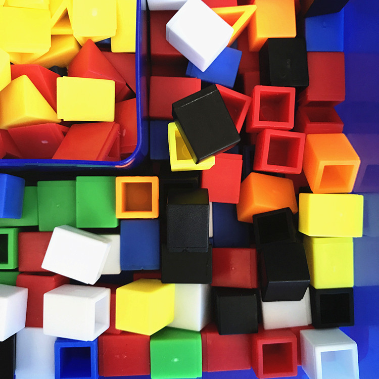 小双合580粒儿童玩具拼插积木早教益智美术拼板拼图玩具塑料拼图