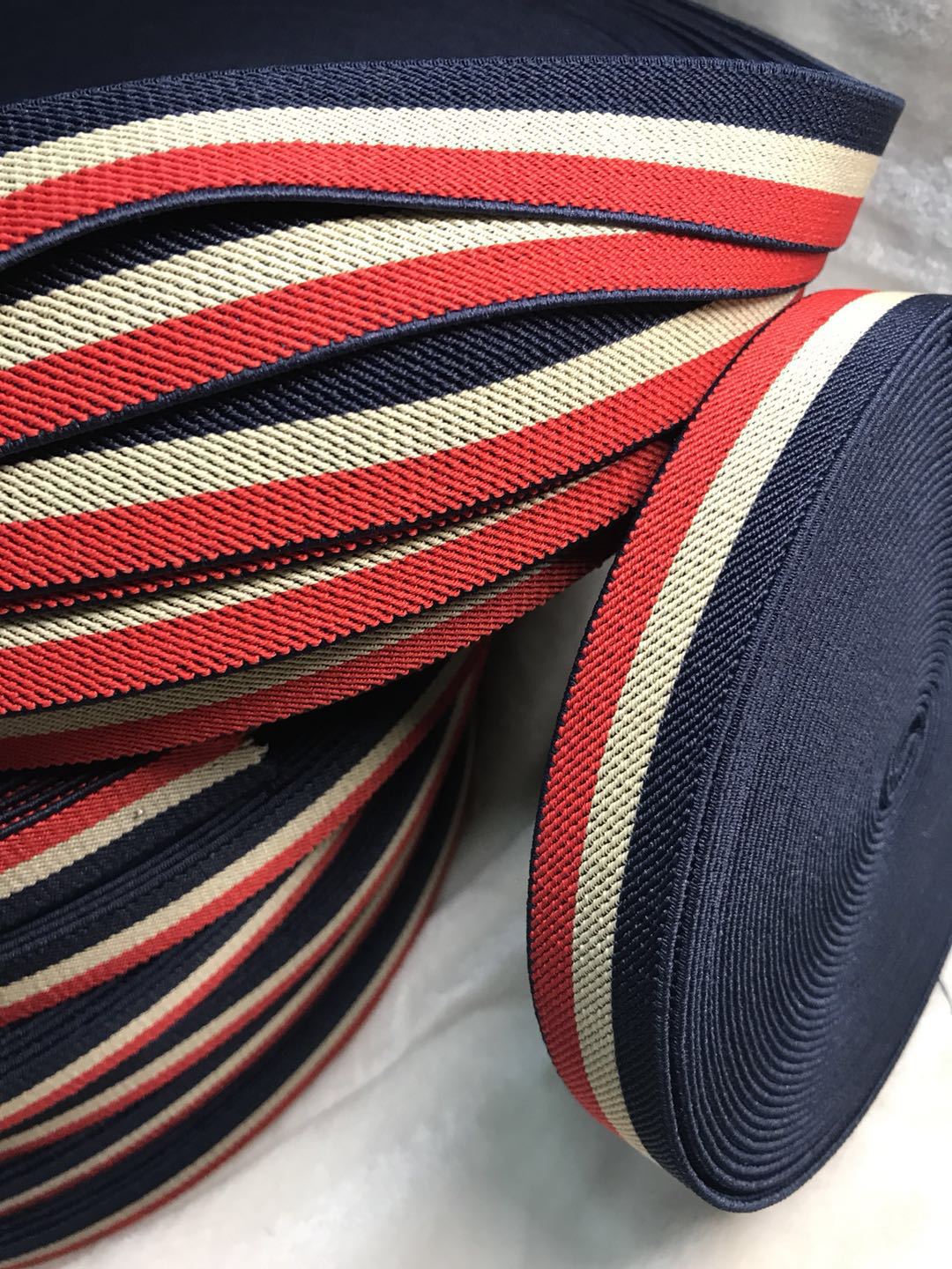 5cm彩色松紧带 服装辅料涤纶扁平 松紧带 厂家批发