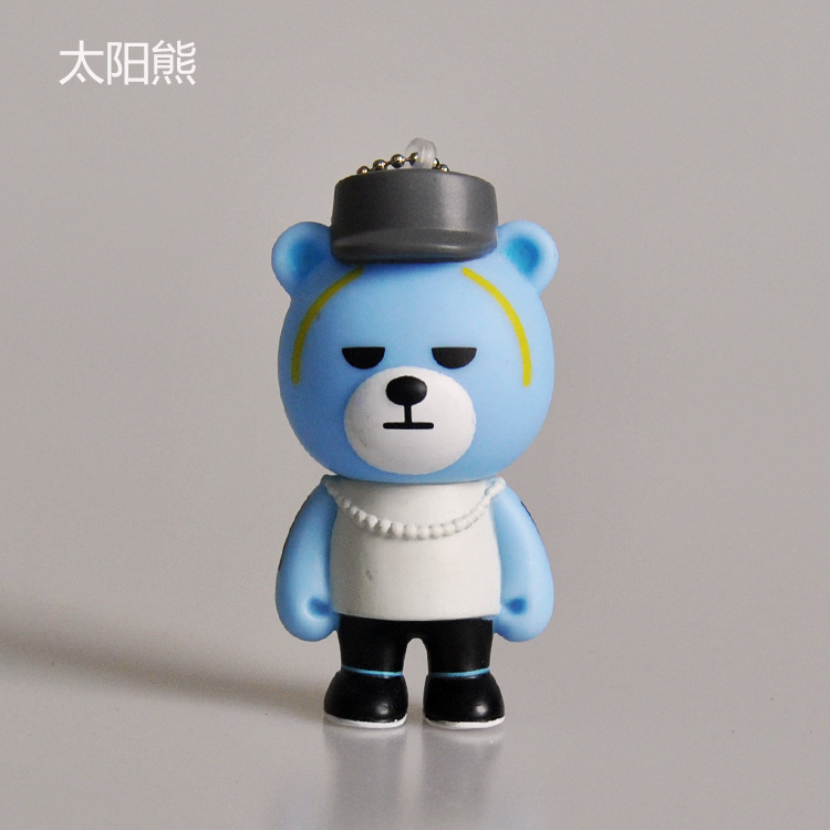 bigbang ygbear熊爆炸熊钥匙公仔 gd权志龙包包挂件饰品礼品批发