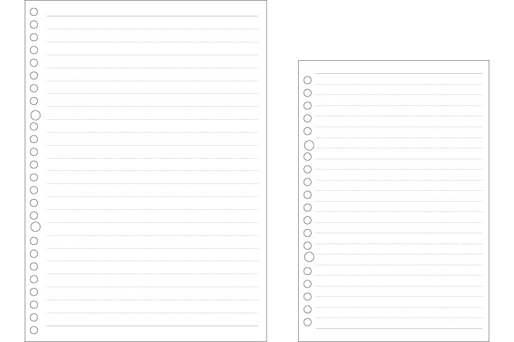 b5a4a5手账本活页替芯 26孔30孔内芯 20孔笔记本内页方格横线空白