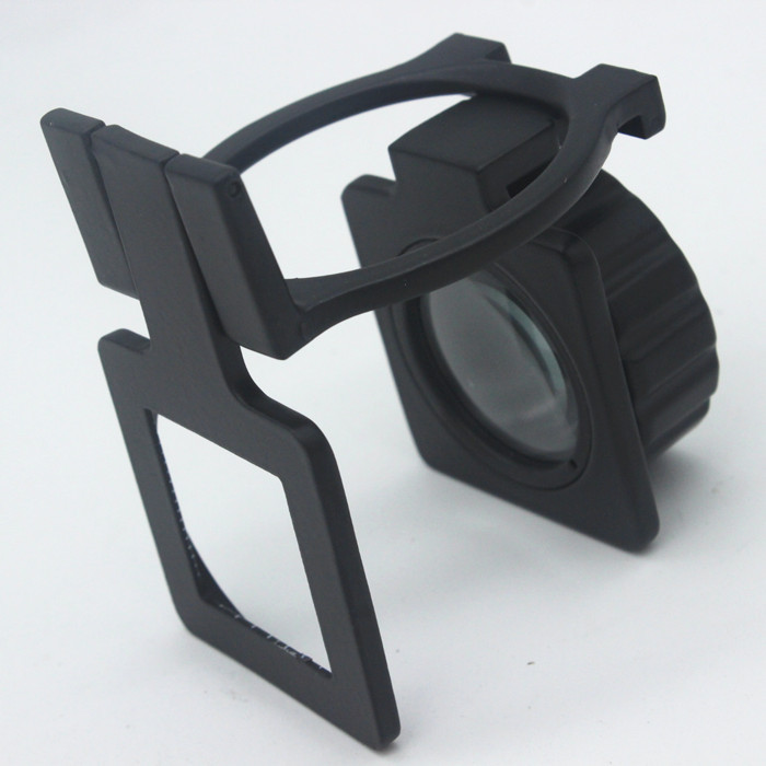 金属经纬密度纺织服装丝印网版检测刻度三折叠20倍放大照 检布镜