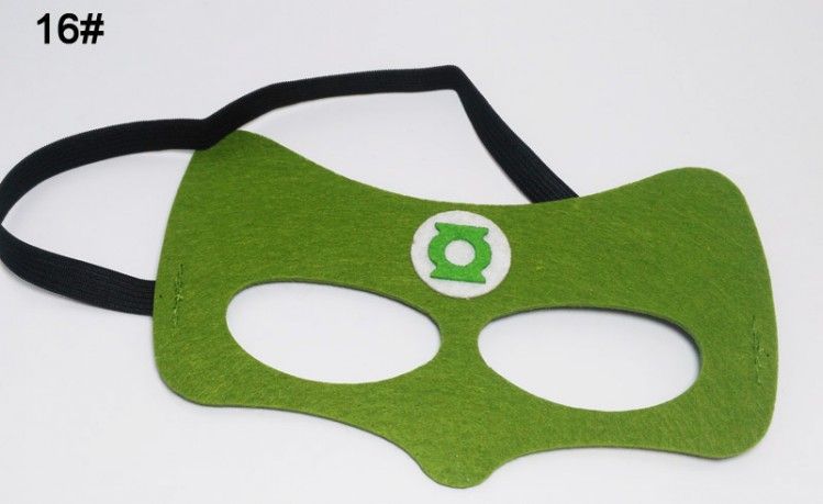 六一创意儿童超人钢铁侠蜘蛛侠绿巨人蝙蝠侠美国队长毛毡面具眼罩