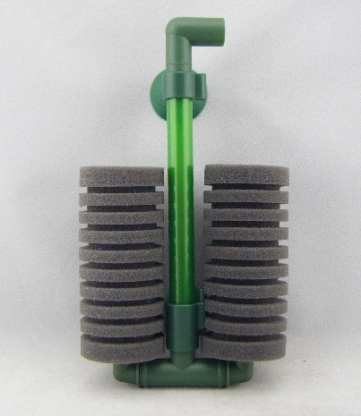 filter德彩双头水妖精生化海棉气动过滤器水质水族箱鱼缸气动过滤