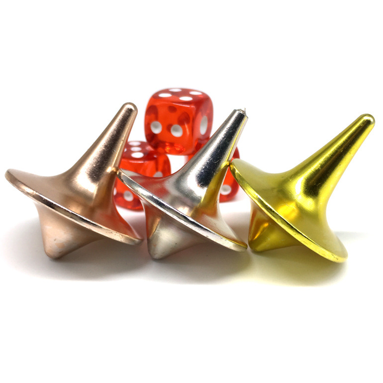 创意减压玩具 盗梦空间同款小旋风无阻力合金属陀螺 亚克力筛子