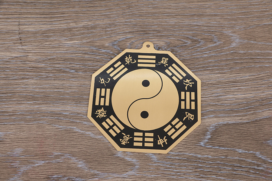 厂家直供圆通工艺摆件阴阳太极八封 铜板太极 八封镜批发