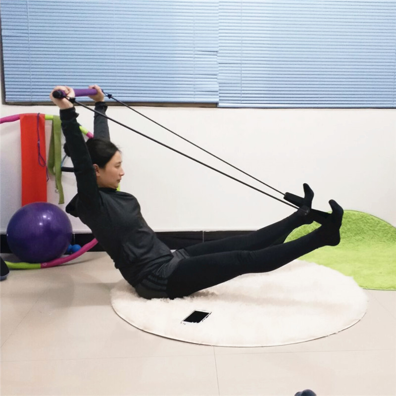 多功能瑜伽杆拉力器 拉力绳 普拉提健身棒健身杆 瑜伽棒gymstick