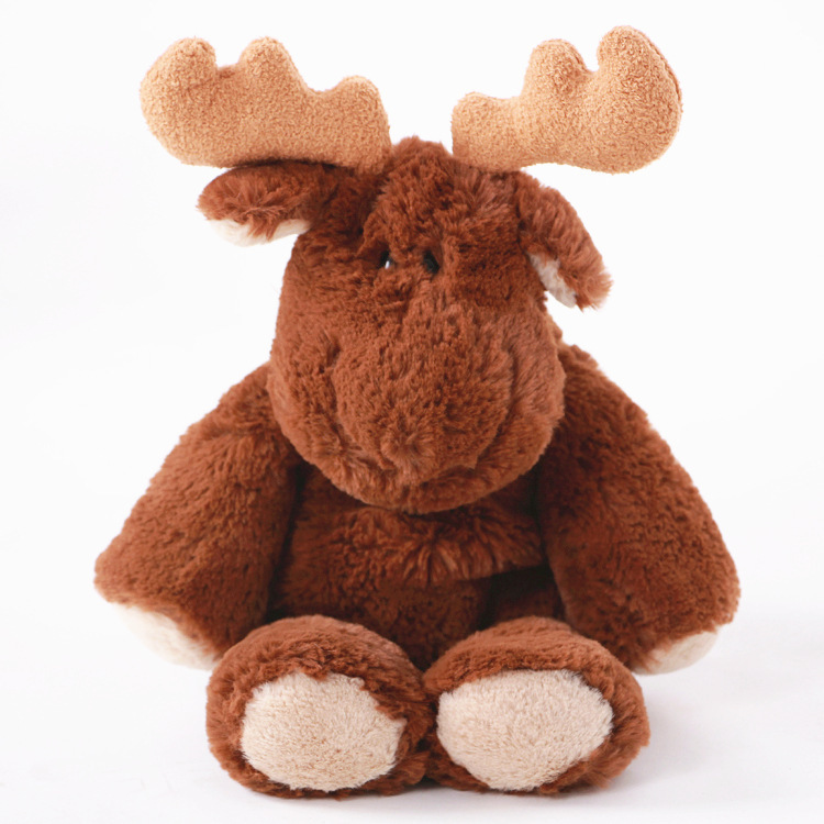2017新款 圣诞麋鹿公仔抱枕 毛绒驯鹿圣诞节礼物 可加印logo定制