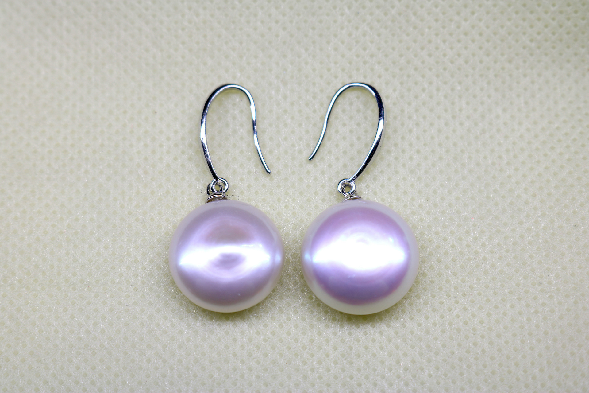 纽扣珍珠耳坠 xcv30