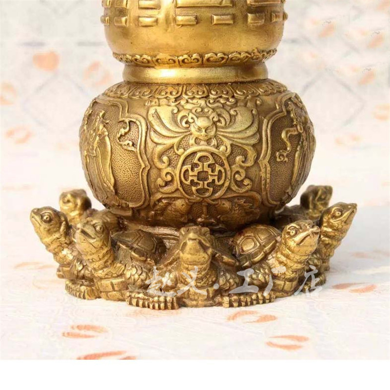 批发铜器工艺品铜葫芦龙龟摆件风水用品