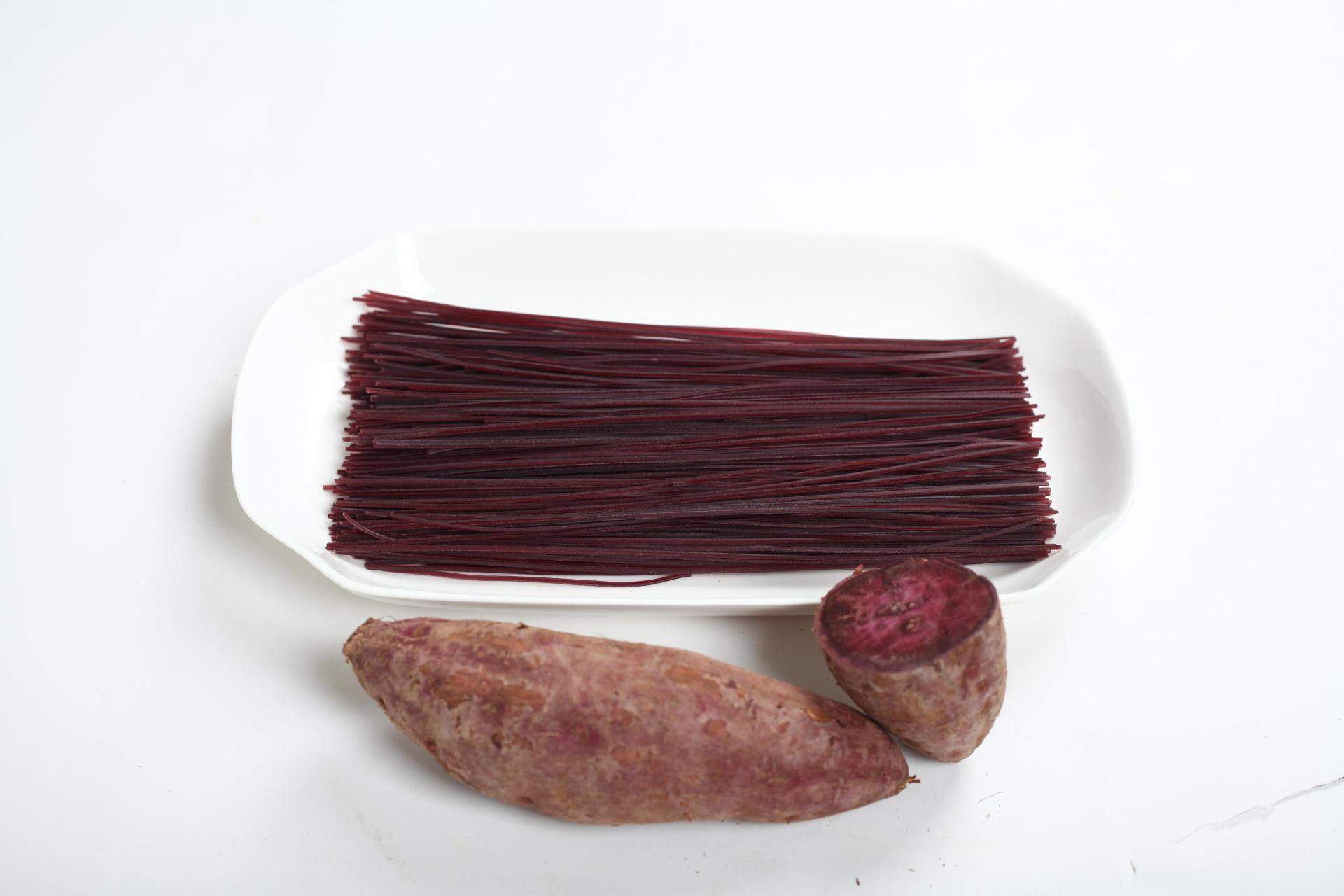 厂家直销广西产地货源紫薯粉丝 多种规格紫薯粉丝大量批发