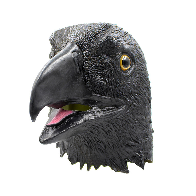 老鹰面具 翱翔太空白鹰头套整蛊逼真面具酒吧cosplay吓人厂家批发