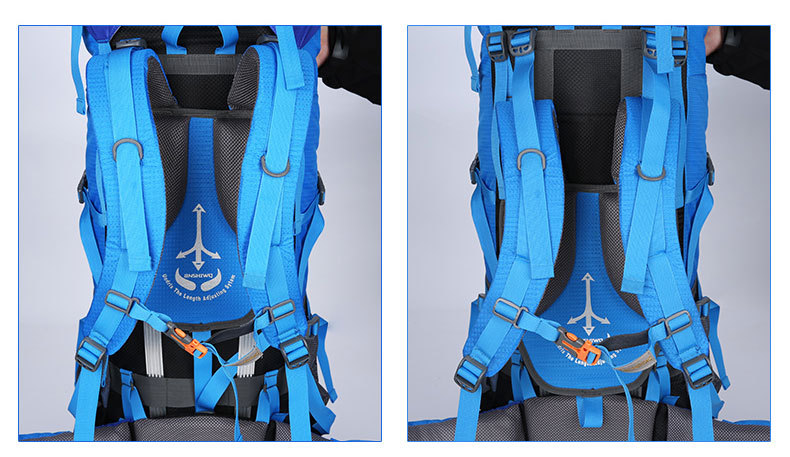 户外尖锋2018新款登山包大容量野营户外包支架背包男女休闲双肩包