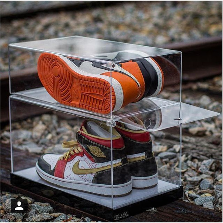 亚克力透明鞋盒亚加力高档运动鞋包装盒有机玻璃包装盒