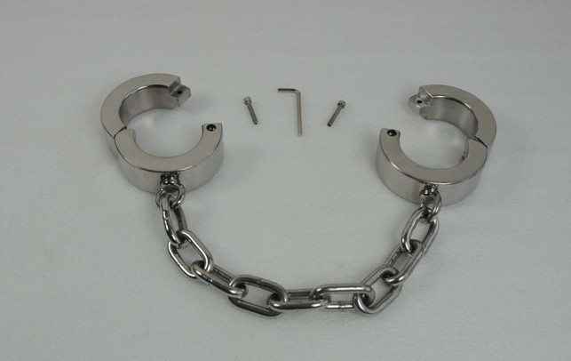 黑帝正品 4cm高不锈钢特重脚镣 成人用品批发 一件代发