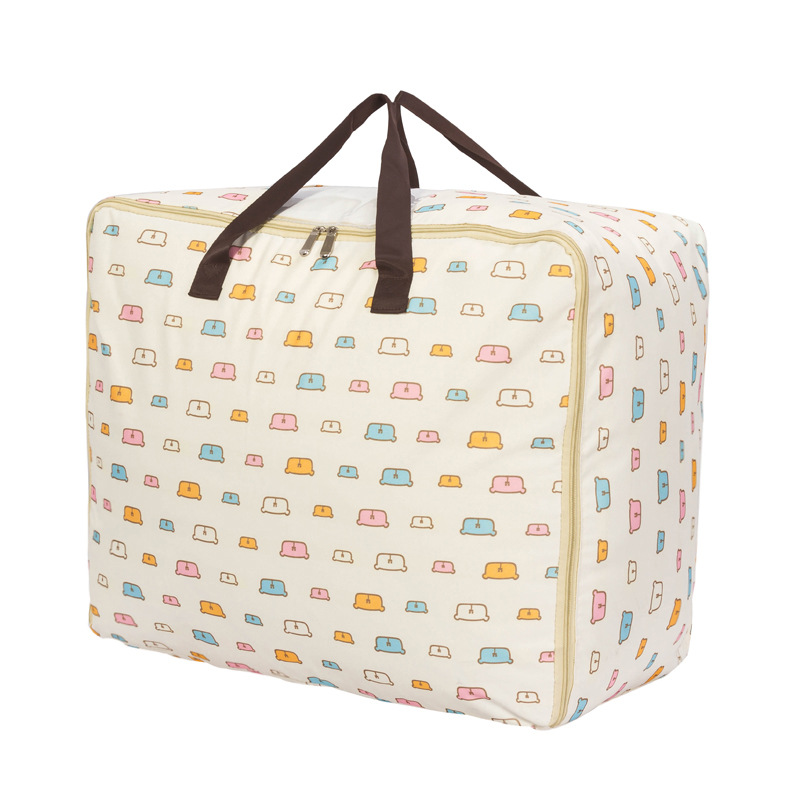 Oxford Cloth Moisture-Proof Coating Printed Quilt Storage Box Clothing Is Dustproof Soft Buggy Bag