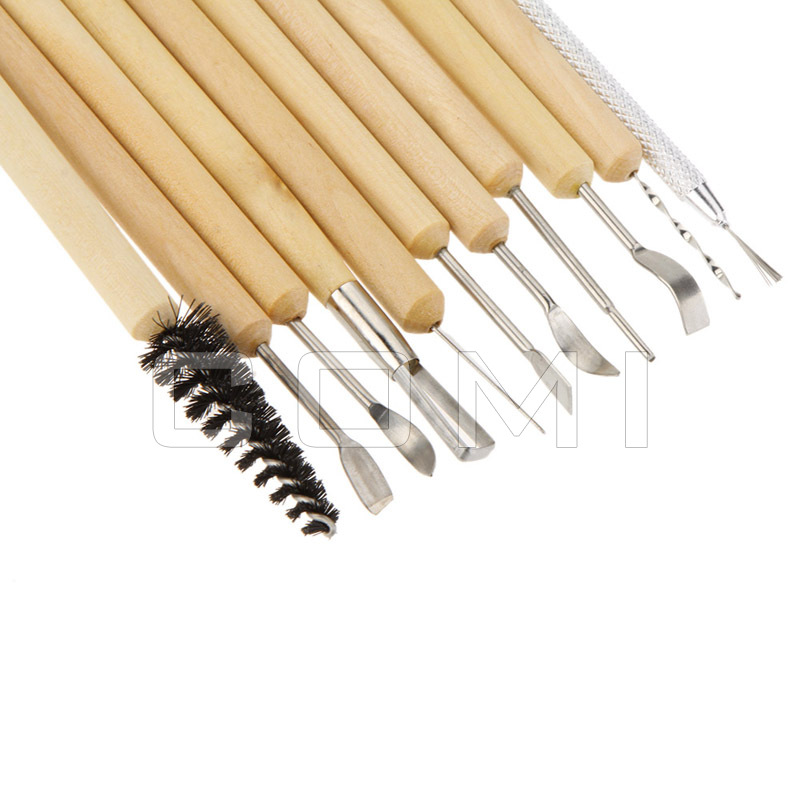 11件镭丝刀套装软陶工具粘土diy雕刻刀泥塑雕塑工具
