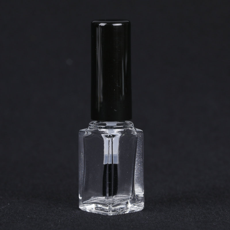 pot kg角-5ml指甲油瓶子甲油瓶盖子方形指甲油瓶定做厂家化妆品瓶