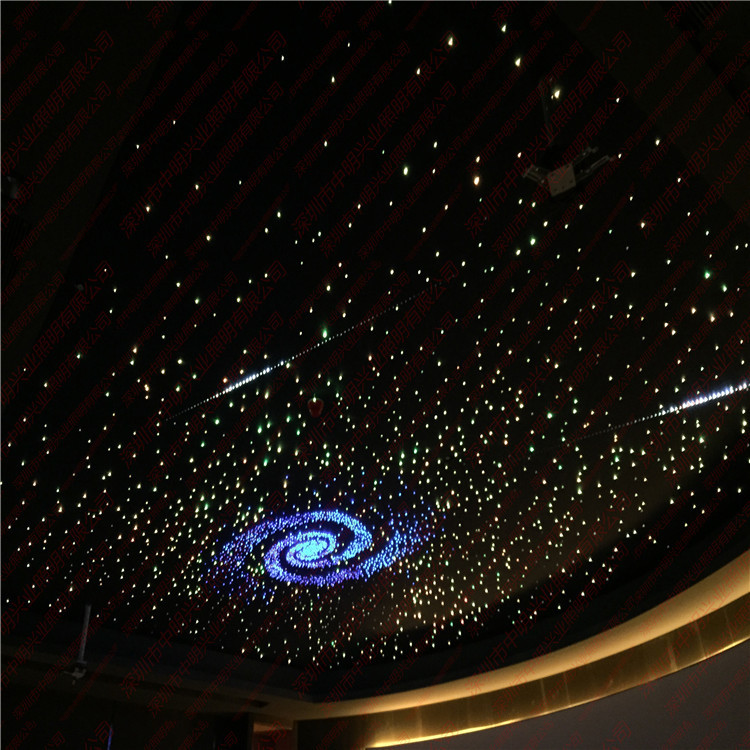 批发家庭影院光纤灯满天星led七彩闪烁光纤星空顶银河系风暴流星