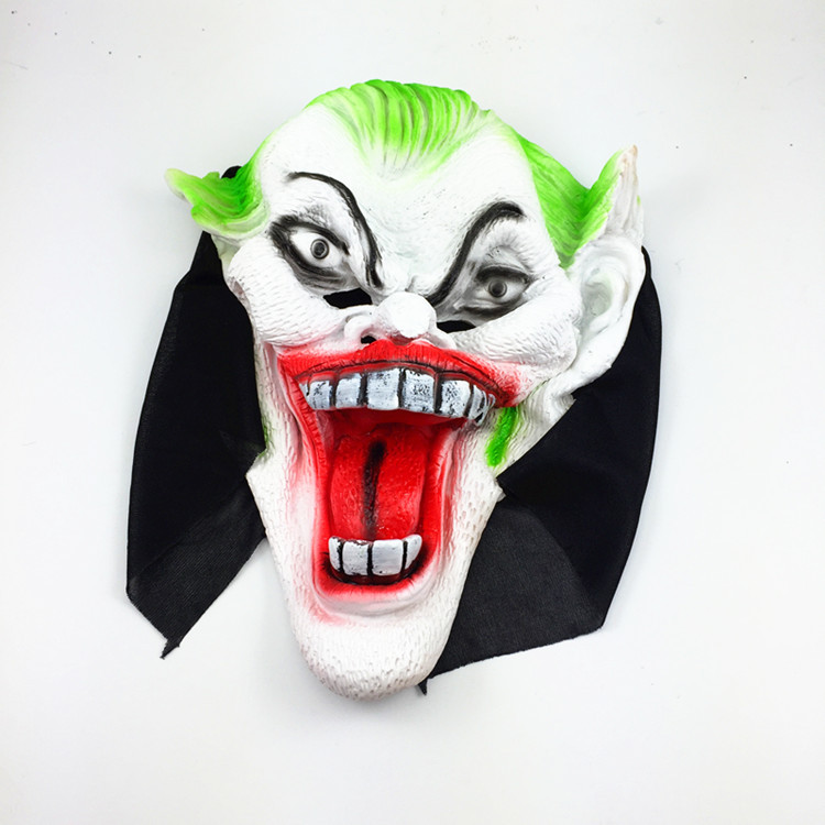 万圣节尖叫长脸恐怖鬼头套面具惊叫鬼脸鬼节道具 万圣节用品批发