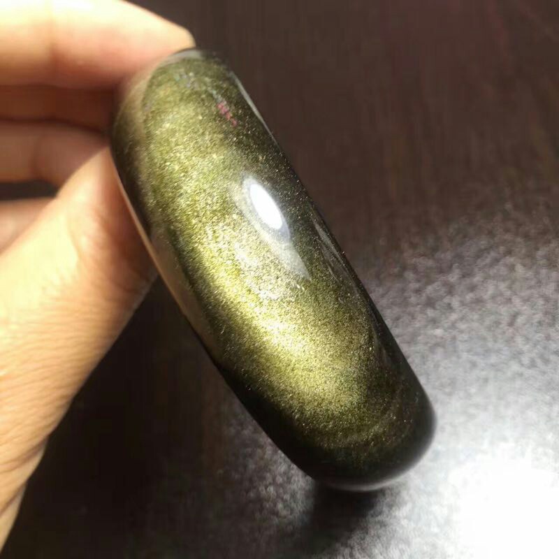 天然金曜石手镯