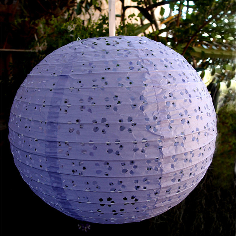 8寸镂空灯笼落水纸灯笼圆形灯笼圆形灯罩节庆商场餐饮等装饰装扮