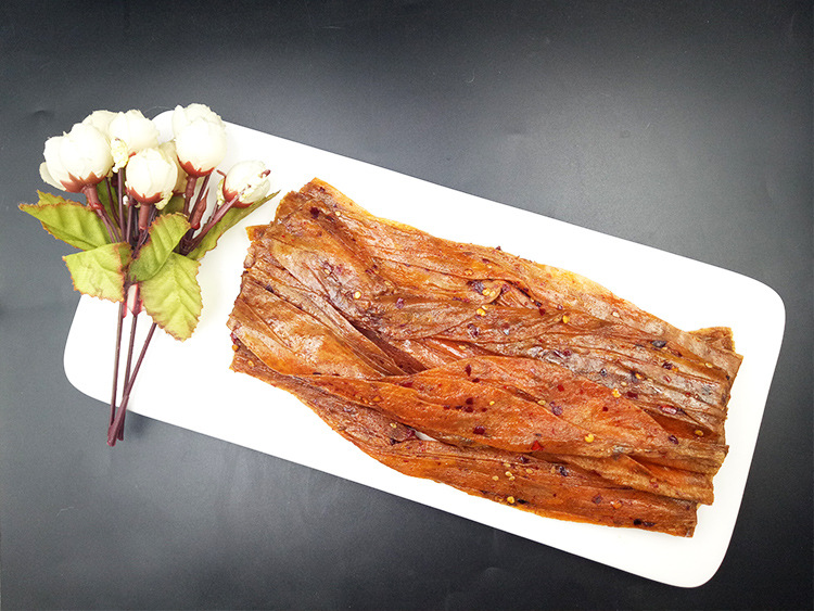 东北大妈纸豆皮辣片 香辣豆皮豆干辣条200g