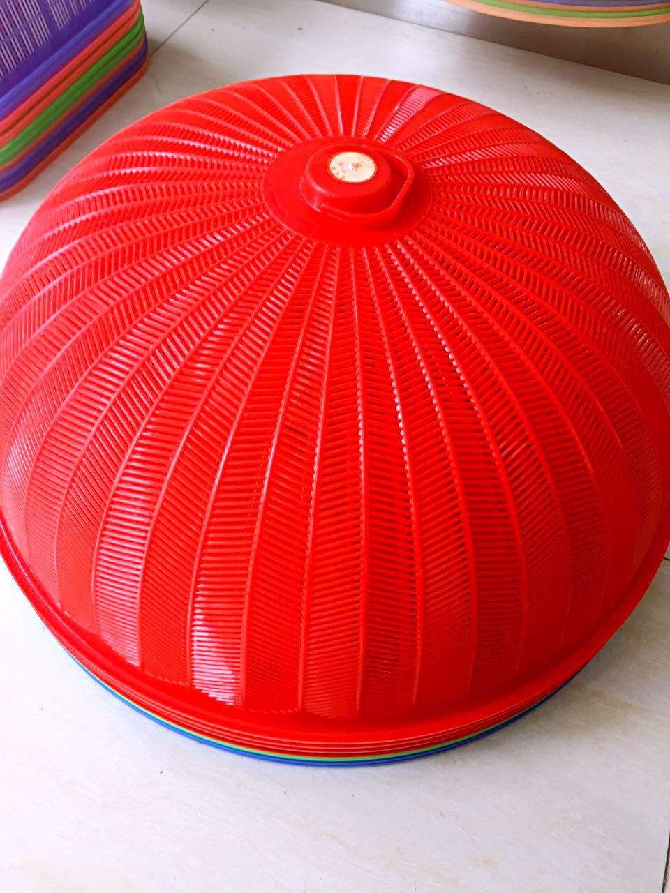 炫彩时尚塑料防蝇饭菜罩 盖菜罩子食物罩 餐桌罩碗碗鲜饭菜罩