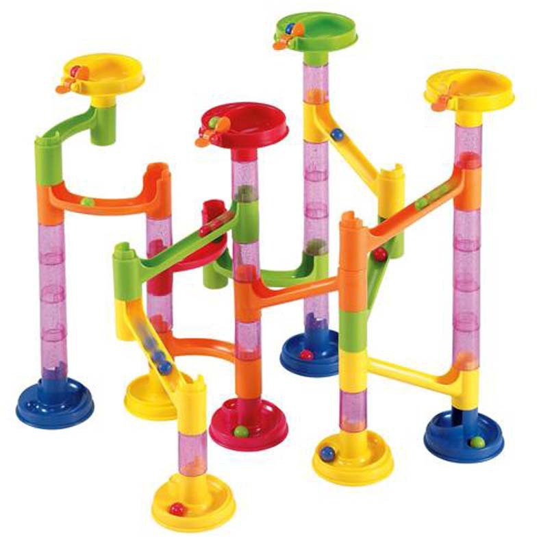 融乐玩具直销滚珠积木系列 益智玩具 diy积木 智力轨道滚珠积木