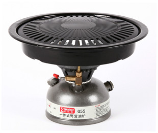 爱玩客油炉户外用品野营油炉g55带烤盘免维护自带通针户外汽油炉