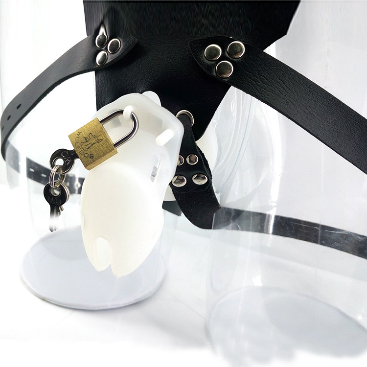 穿戴硅胶jj锁贞操带 阴茎笼子束缚器 防出轨神器阴囊环 男用自慰