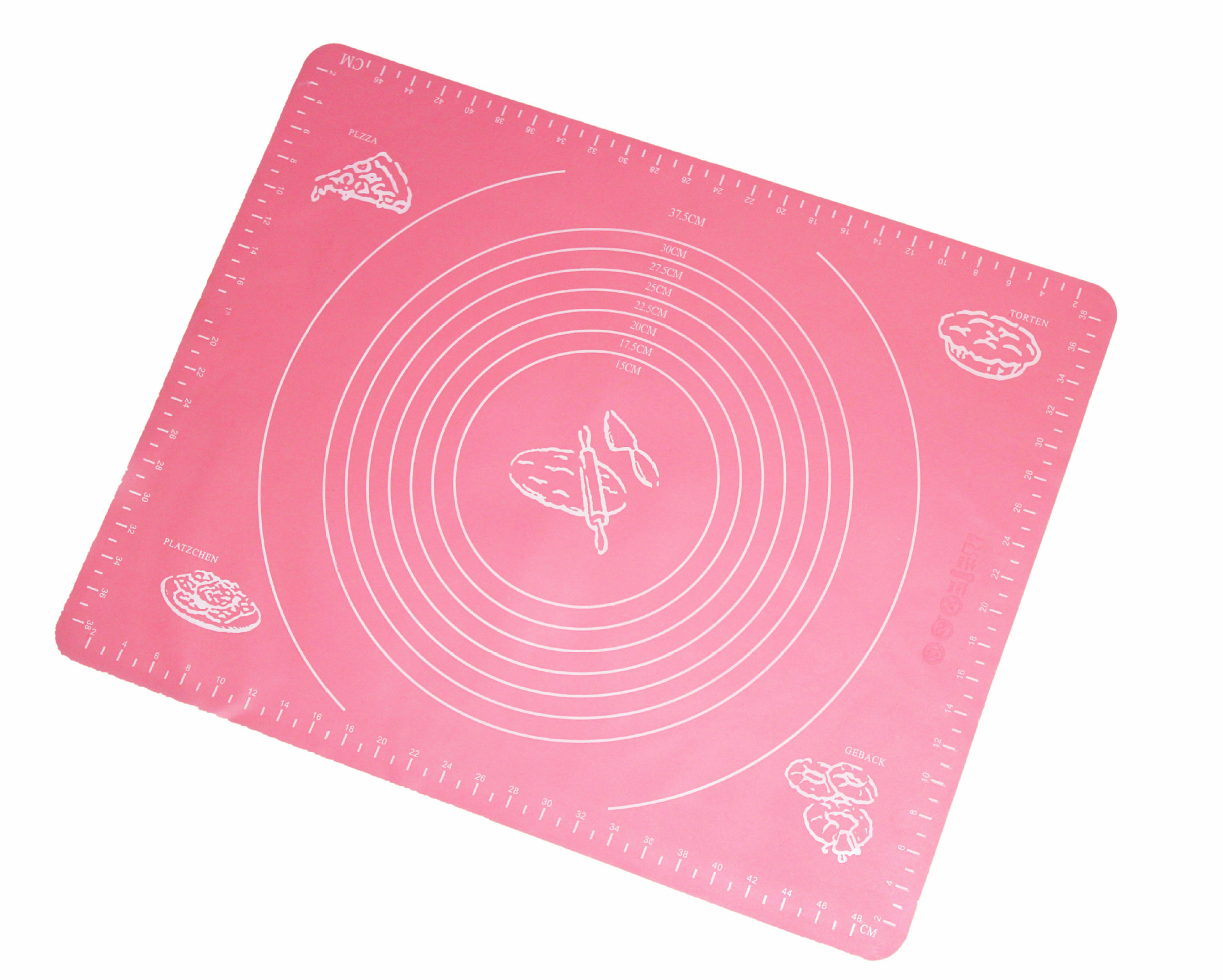 加厚耐高温硅胶垫大号带刻度29*26硅胶垫 烘焙软案板揉面垫