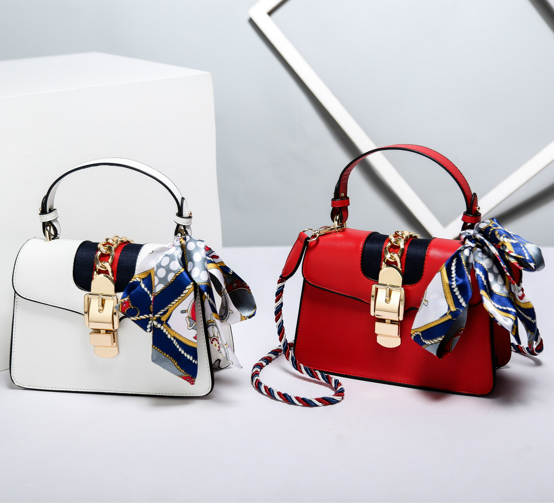 欢乐颂2曲筱绡王子文同款链条锁扣酒神包单肩斜挎手提包一件代发