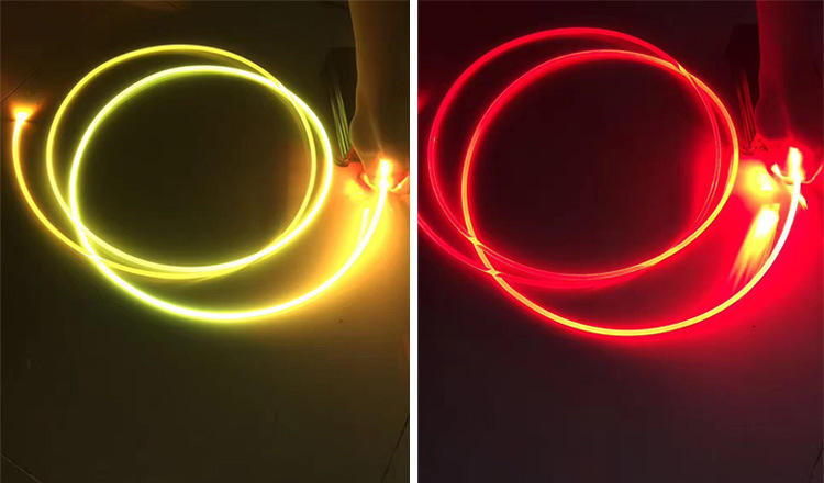 tpu导光条 pu透明胶条 led导光管 3mm实心通体发光导光光纤