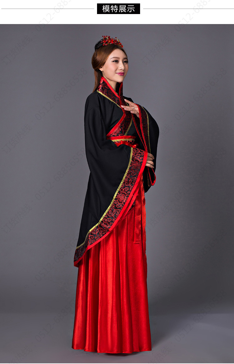 古装中国风传统汉服女2016年新款复古成人礼服 影楼摄影写真服装