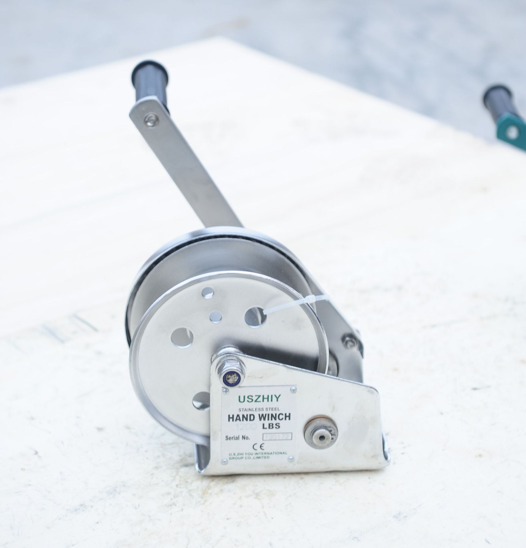 原装进口智友不锈钢绞盘自锁式手动绞车船用卷扬机304防锈牵引机