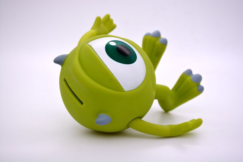 单眼仔 迪尼怪兽大学单眼怪大号手办搪胶零钱罐摆件 创意居家生活