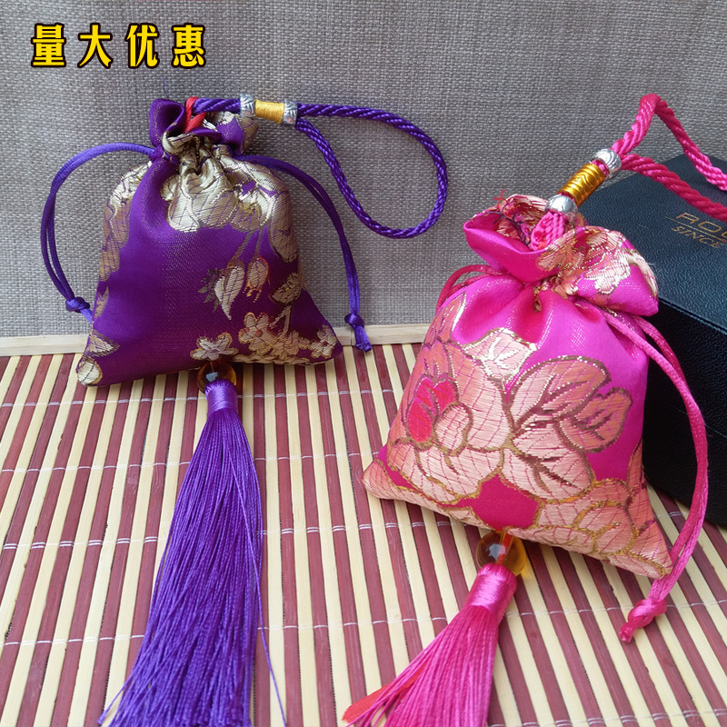 Huidimeng Factory Wholesale Dragon Boat Festival Sachet Sample Satin Pouch Lucky Bag Lavender Perfume Bag Portable Small Sachet