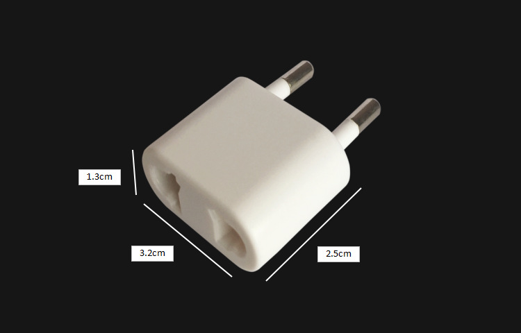 欧规转换插头 美转欧规澳规ce白色小欧规欧式电源转插头厂家直销